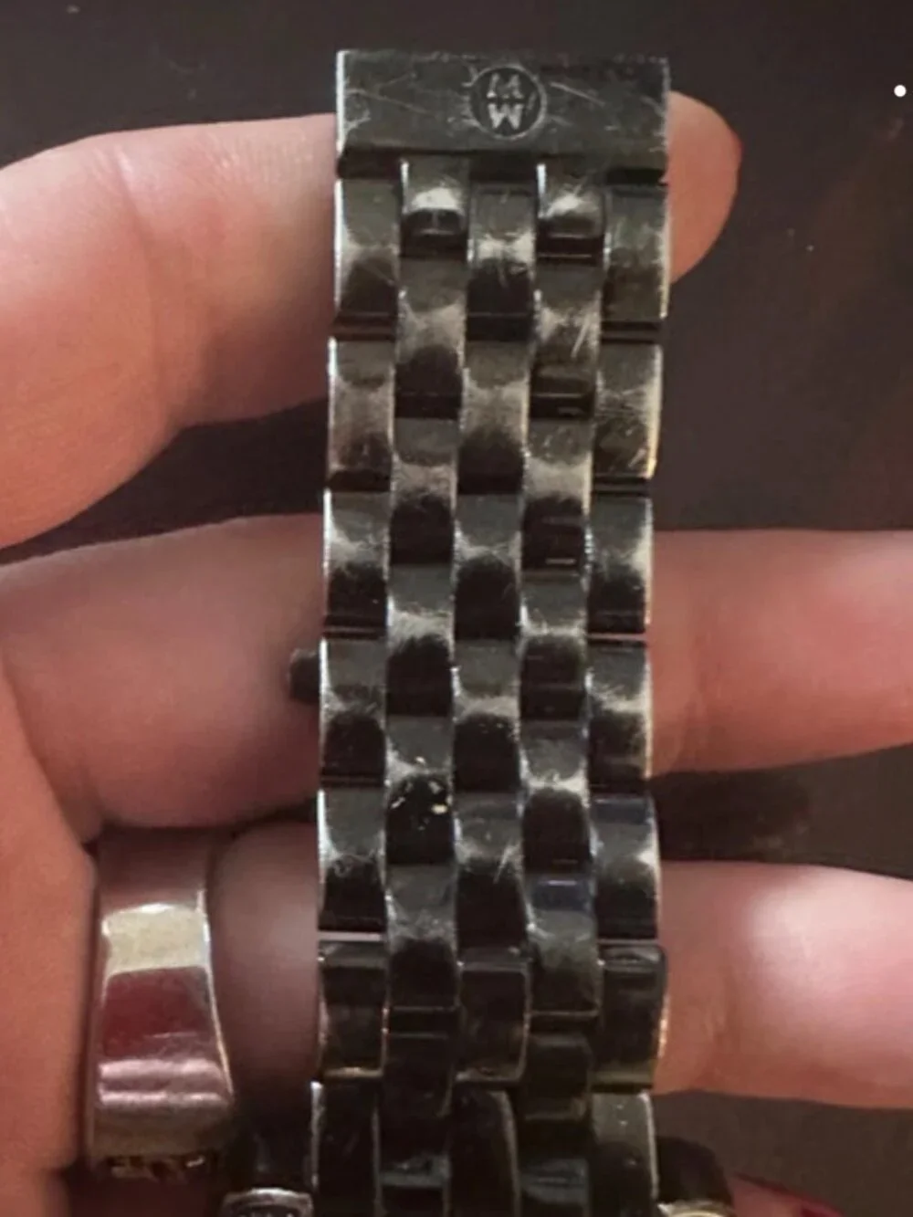MICHELE Urban Noir XL Black Diamond Watch MW02M02E1937 Rare